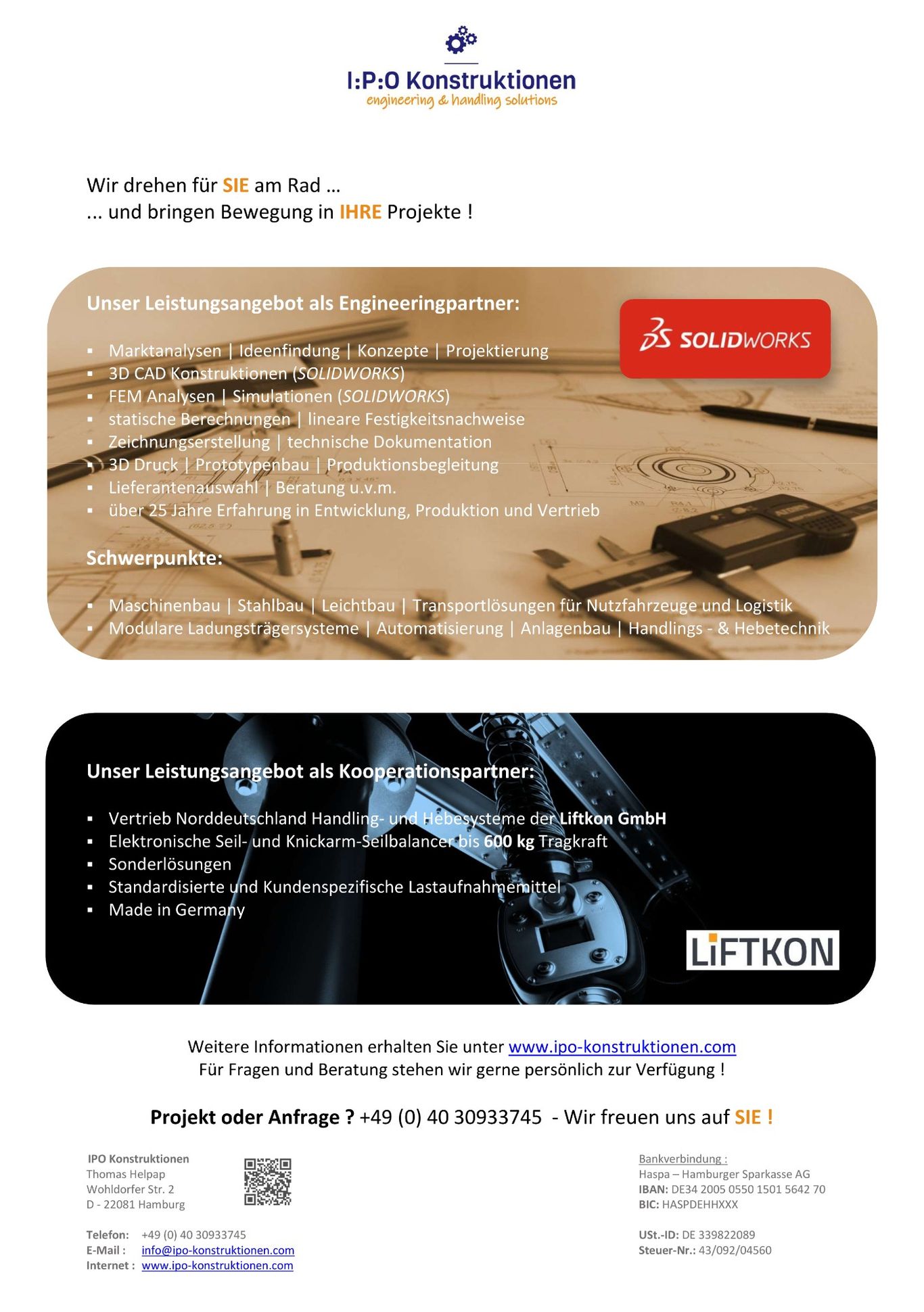 Unser Leistungsangebot übersichtlich zusammengefasst !